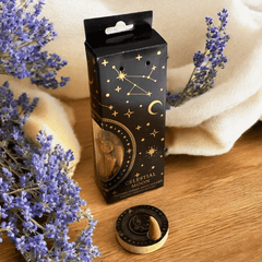 Sonne & Mond Räucherkegel mit Halter