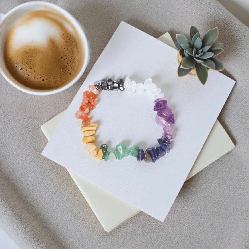 Chakra-Armband – 7-Stein Edelsteinarmband zur Energiebalance