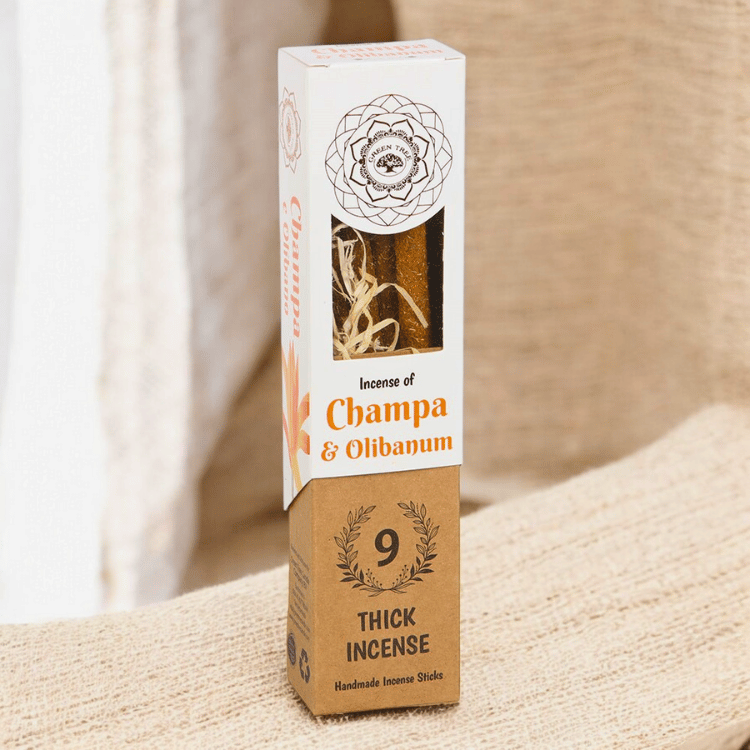 Champa & Olibanum Räucherstäbchen – botanischer Ritualduft