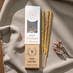 Champa & Olibanum Räucherstäbchen – botanischer Ritualduft