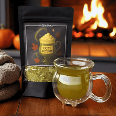 Cozy Autumn – Grüner Tee mit Matcha, Sahne & Vanille | Limitierter Herbst Tee