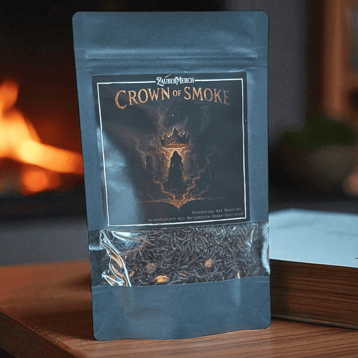 Crown of Smoke – Drachen Schwarztee mit Bergamotte & Smoke | Limitierter Booklover Tee