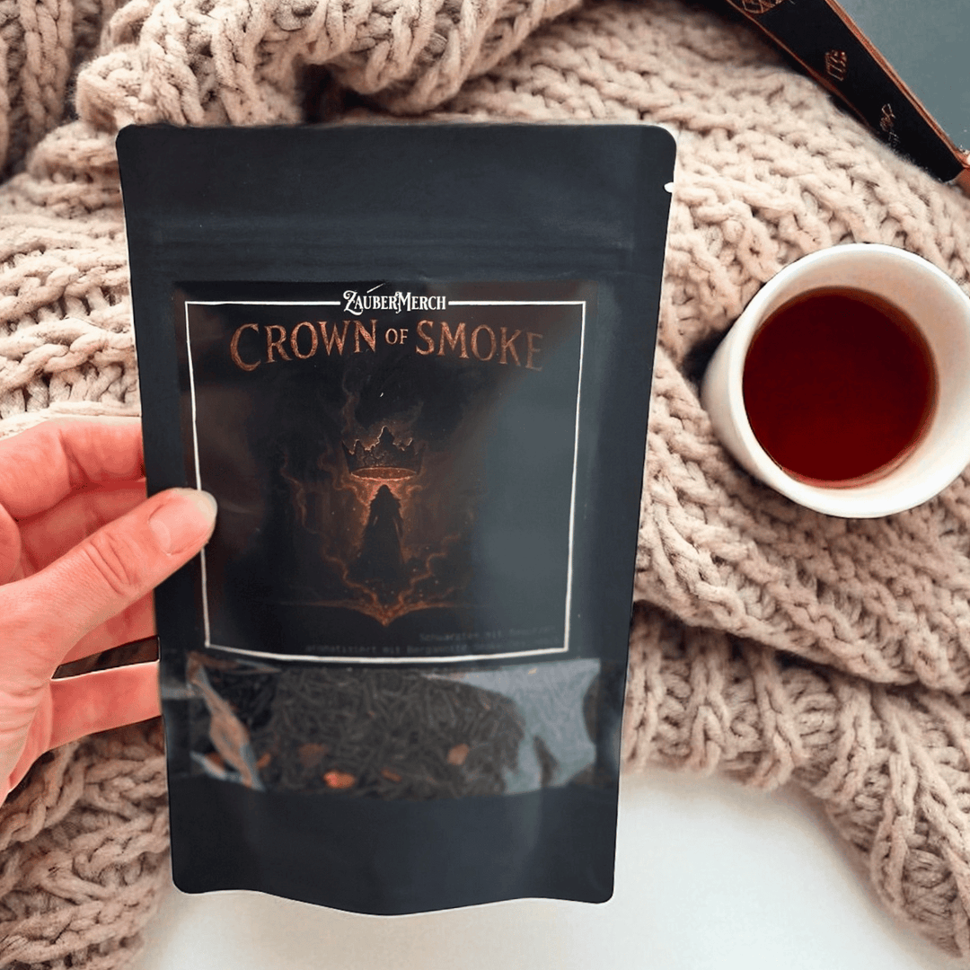 Crown of Smoke – Drachen Schwarztee mit Bergamotte & Smoke | Limitierter Booklover Tee