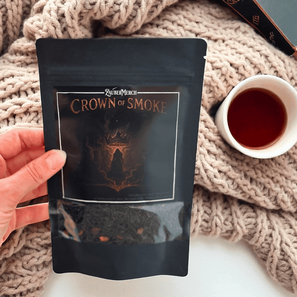 Crown of Smoke – Drachen Schwarztee mit Bergamotte & Smoke | Limitierter Booklover Tee