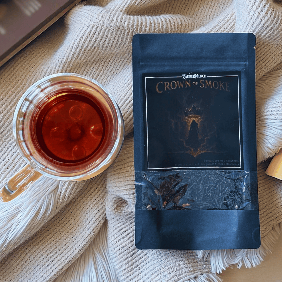 Crown of Smoke – Drachen Schwarztee mit Bergamotte & Smoke | Limitierter Booklover Tee