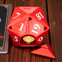 D20 Würfel-Duftlampe – Nerdige Deko für Gamer & Tabletop-Fans