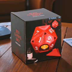 D20 Würfel-Duftlampe – Nerdige Deko für Gamer & Tabletop-Fans