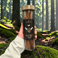 Dark Forest Räucherstäbchen Set – 4 Düfte mit Glasröhrchen und Halter