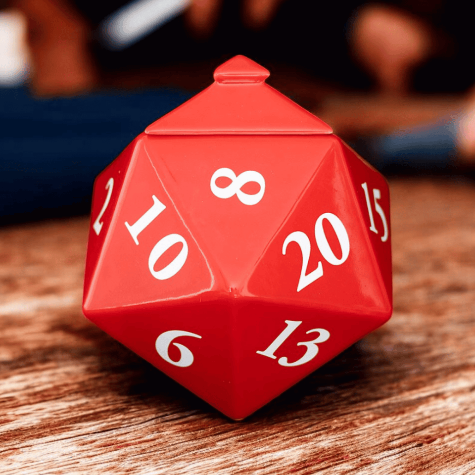 D20 Würfel-Duftlampe – Nerdige Deko für Gamer & Tabletop-Fans
