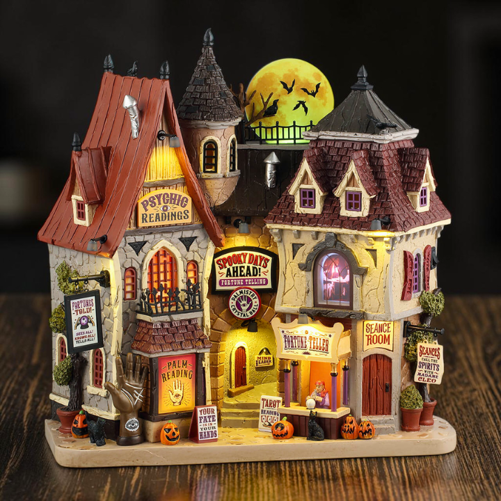 Spooky Days Ahead – Beleuchtete Wahrsager-Fassadenkulisse Spooky Regal Deko