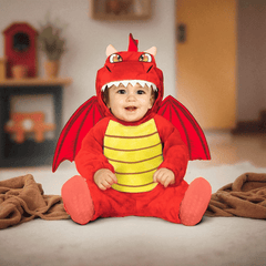 Drachen Kinderkostüm – Süßes Baby Outfit mit Flügeln & Kapuze