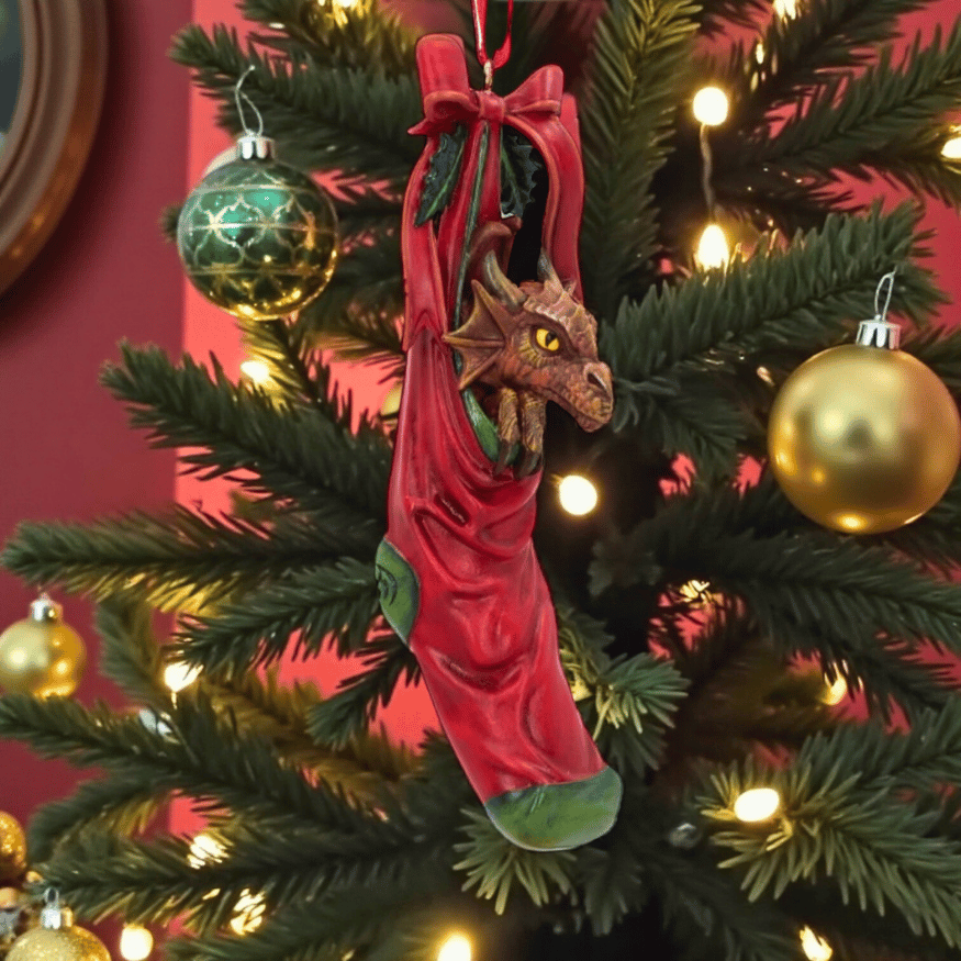 Drachen Weihnachtsanhänger – Anne Stokes Fantasy Design