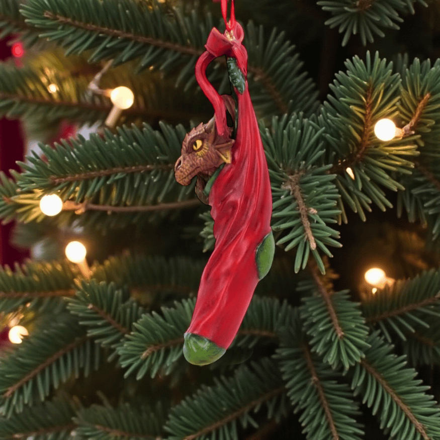 Drachen Weihnachtsanhänger – Anne Stokes Fantasy Design