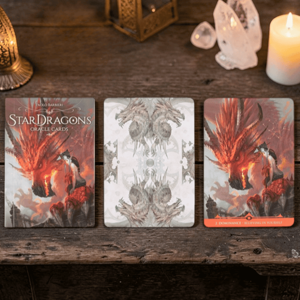 Star Dragons Orakelkarten – Drachen Orakel Deck mit Begleitbuch (Englisch)