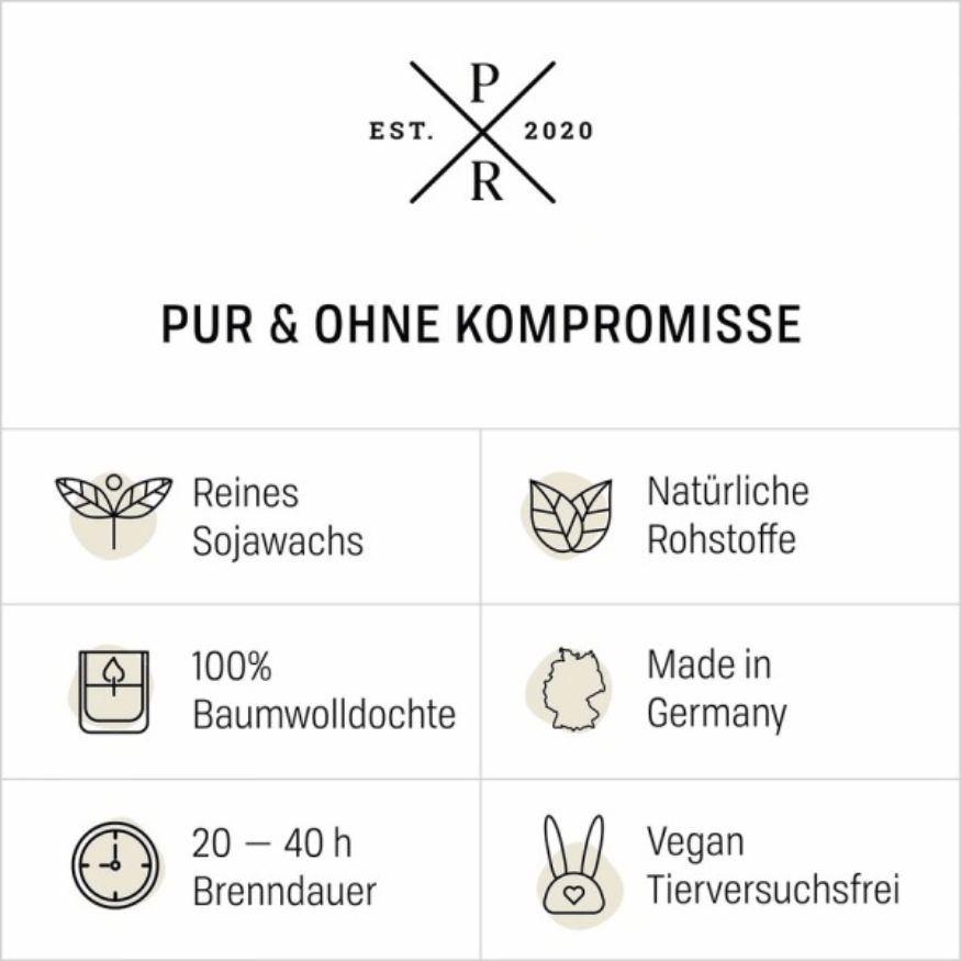 Duftkerze Magical Forest – 113g Sojawachs (Purple River)