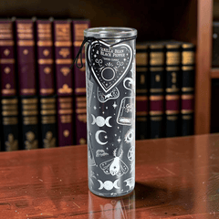 Vanille & Schwarzer Pfeffer Ritualkerze im Gothic-Design