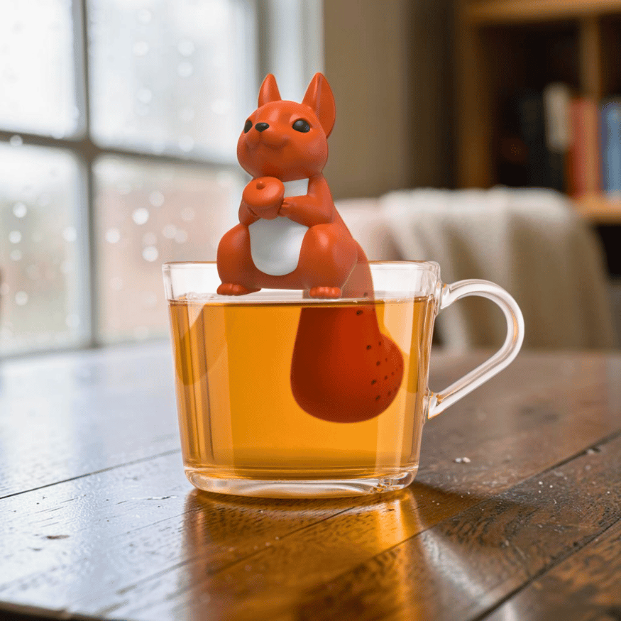 Eichhörnchen Tee-Ei für gemütliche Teepausen