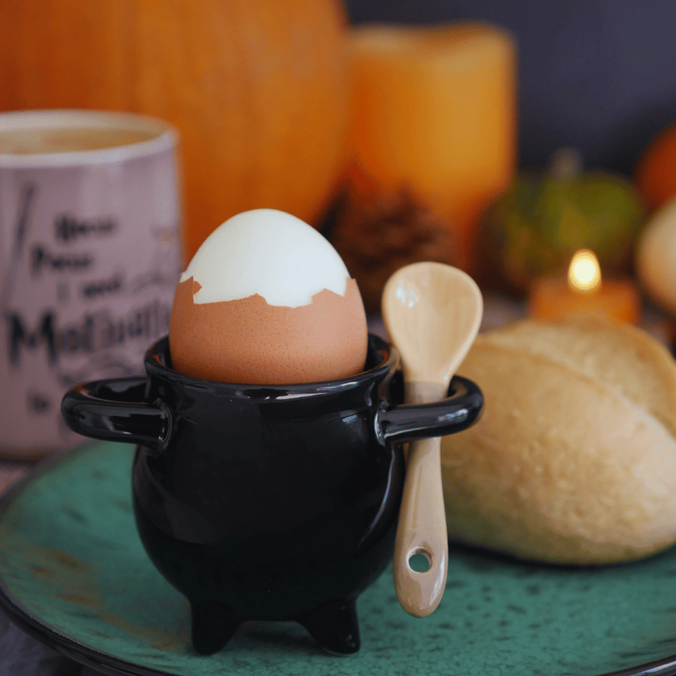 Kessel Eierbecher mit Besenlöffel