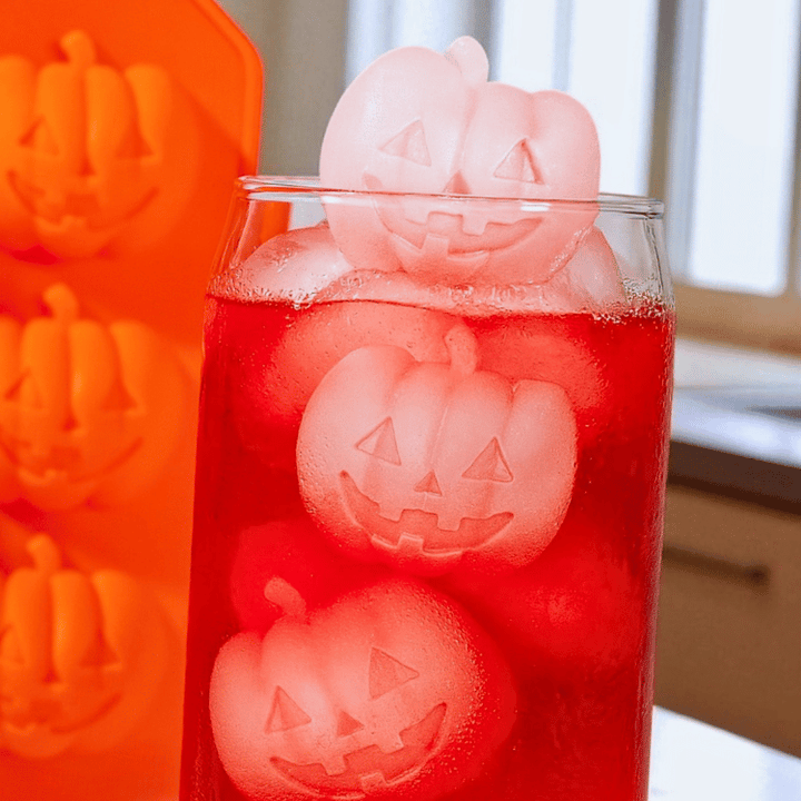 Eiswürfelformen Halloween – Totenkopf & Kürbis aus Silikon