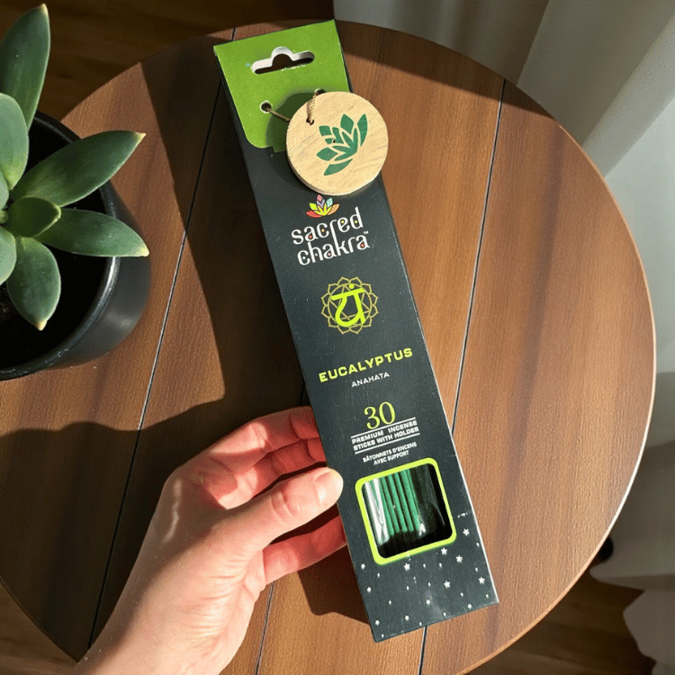 Sacred Chakra Räucherstäbchen mit Holzhalter – 40 Sticks für Balance & Achtsamkeit