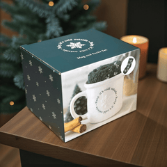 Festliche Winter Tasse & Socken-Set – Geschenkset