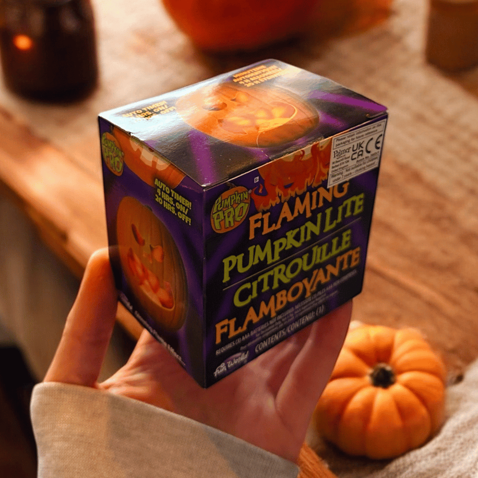 Halloween Kürbislicht mit Flammeneffekt - Batteriebetrieben