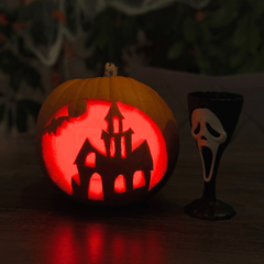 Halloween Kürbislicht mit Flammeneffekt - Batteriebetrieben