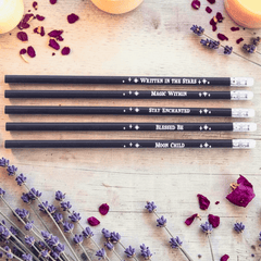 Witchy Zauberbuch Bleistifte - 5er Set für Notizen & Journaling