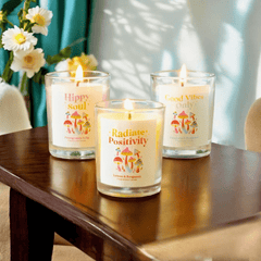 Funky Fungi Pilzkerzen – 3er Set