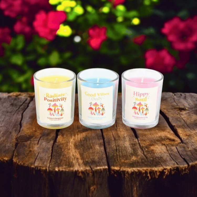 Funky Fungi Pilzkerzen – 3er Set