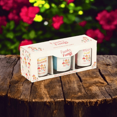 Funky Fungi Pilzkerzen – 3er Set