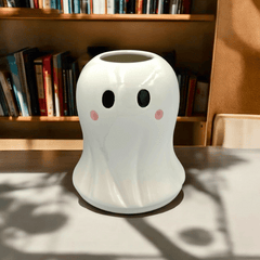 Geist Vase aus Keramik – Süße Deko für Halloween