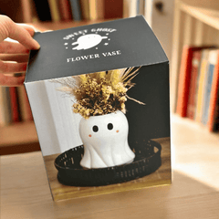 Geist Vase aus Keramik – Süße Deko für Halloween