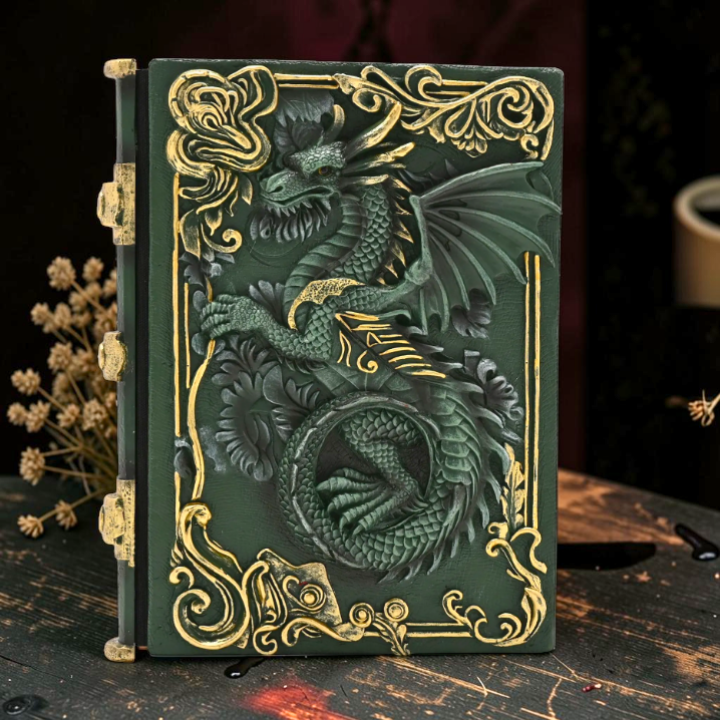 Notizbuch Mystic Legends mit 3D Drachen-Relief