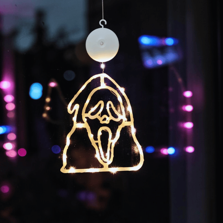 Ghost Face Fensterlicht – Offiziell lizenziert von Fun World USA