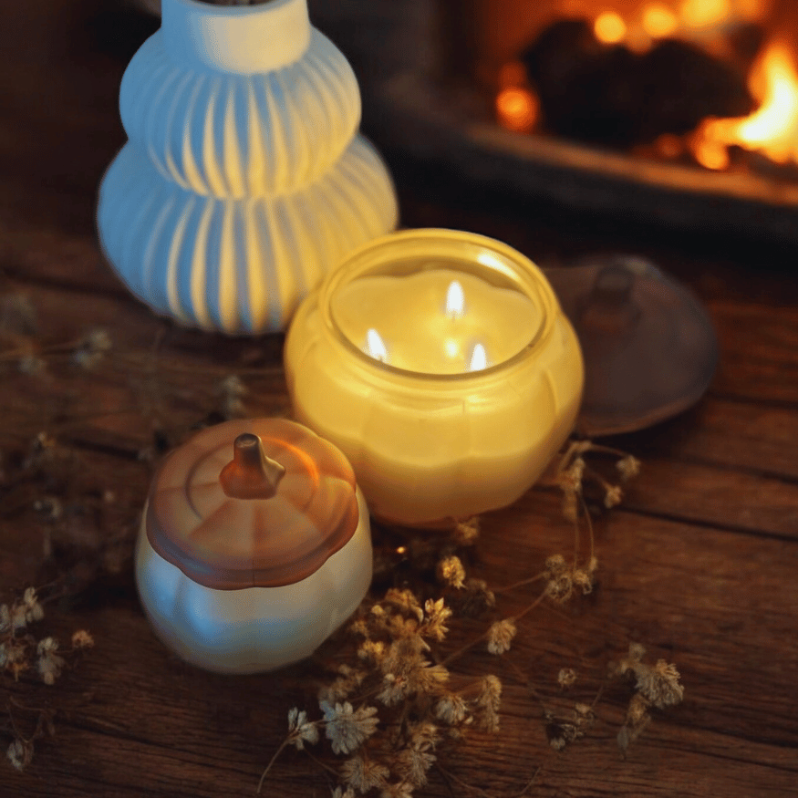 MILIVIXAY 20 Stück 118 Ml Herbstkerzengläser Mit Deckel Und Kerzenherstellungs-Kits – Große