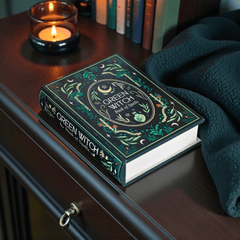 Green Witch Buchbox – buchförmige Aufbewahrungsbox im Grimoire-Look