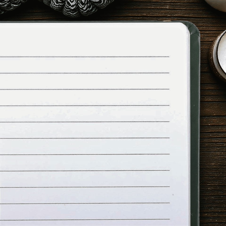 Green Witch Notizbuch A5 – liniertes Journal mit Gummiband