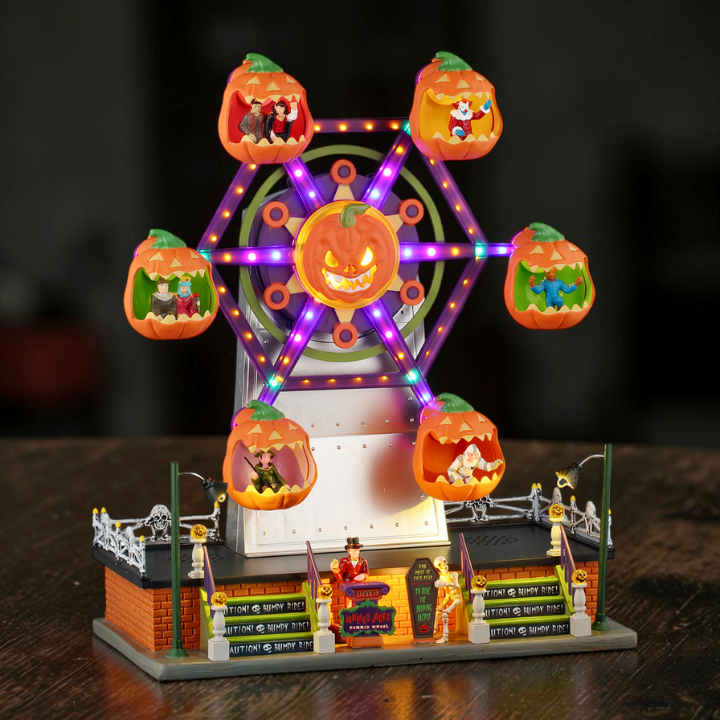 Jumping Jack’s Ferris Wheel – Animiertes Spooky Riesenrad Halloween Regal Deko