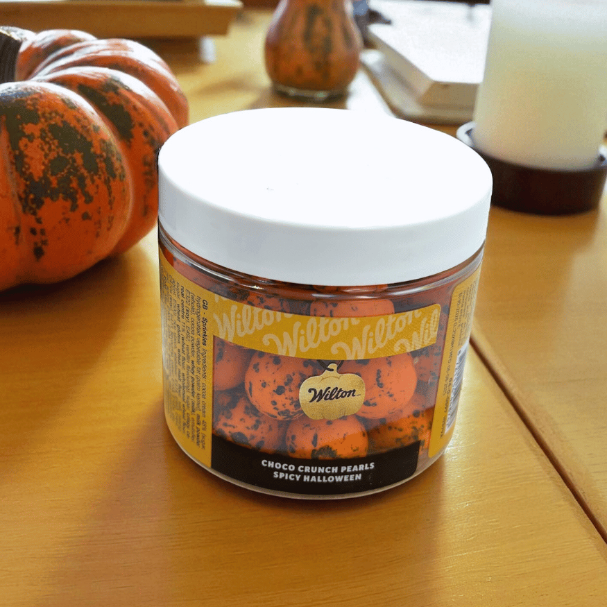 Halloween Choco Crunch Perlen – Pumpkin Spice Knusperkugeln (100 g)