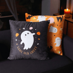 Halloween Kissen mit Geist – Sweet & Spooky oder Lustiger Spruch
