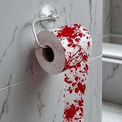Halloween Klopapier mit Blutspritzern – Scherzartikel & Grusel-Deko