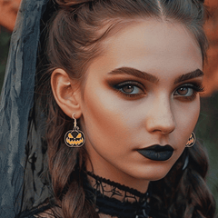 Halloween Kürbis Ohrringe – Spooky Accessoire