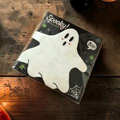 Halloween Servietten Geist und Skelett 12er Set Summerween Partydeko