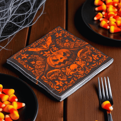 Halloween Servietten – 4 Designs (Kürbis, Gothic, Candy, Monster)