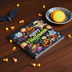 Halloween Servietten – 4 Designs (Kürbis, Gothic, Candy, Monster)