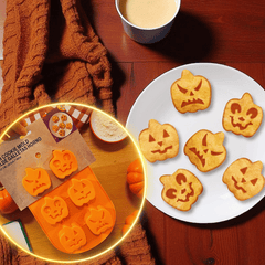 Halloween Silikon Backformen mit Kürbis, Geist & Co.