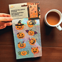 Halloween Sticker Set – holografisch und spooky (4 Bögen)