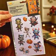 Halloween Sticker Set – holografisch und spooky (4 Bögen)