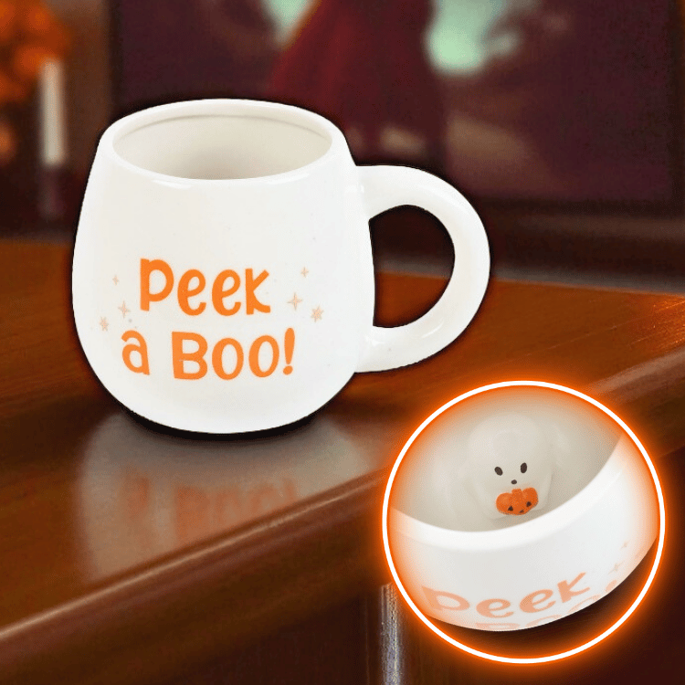 Halloween Tasse mit Gespenst – versteckter Geist Geister-Tasse